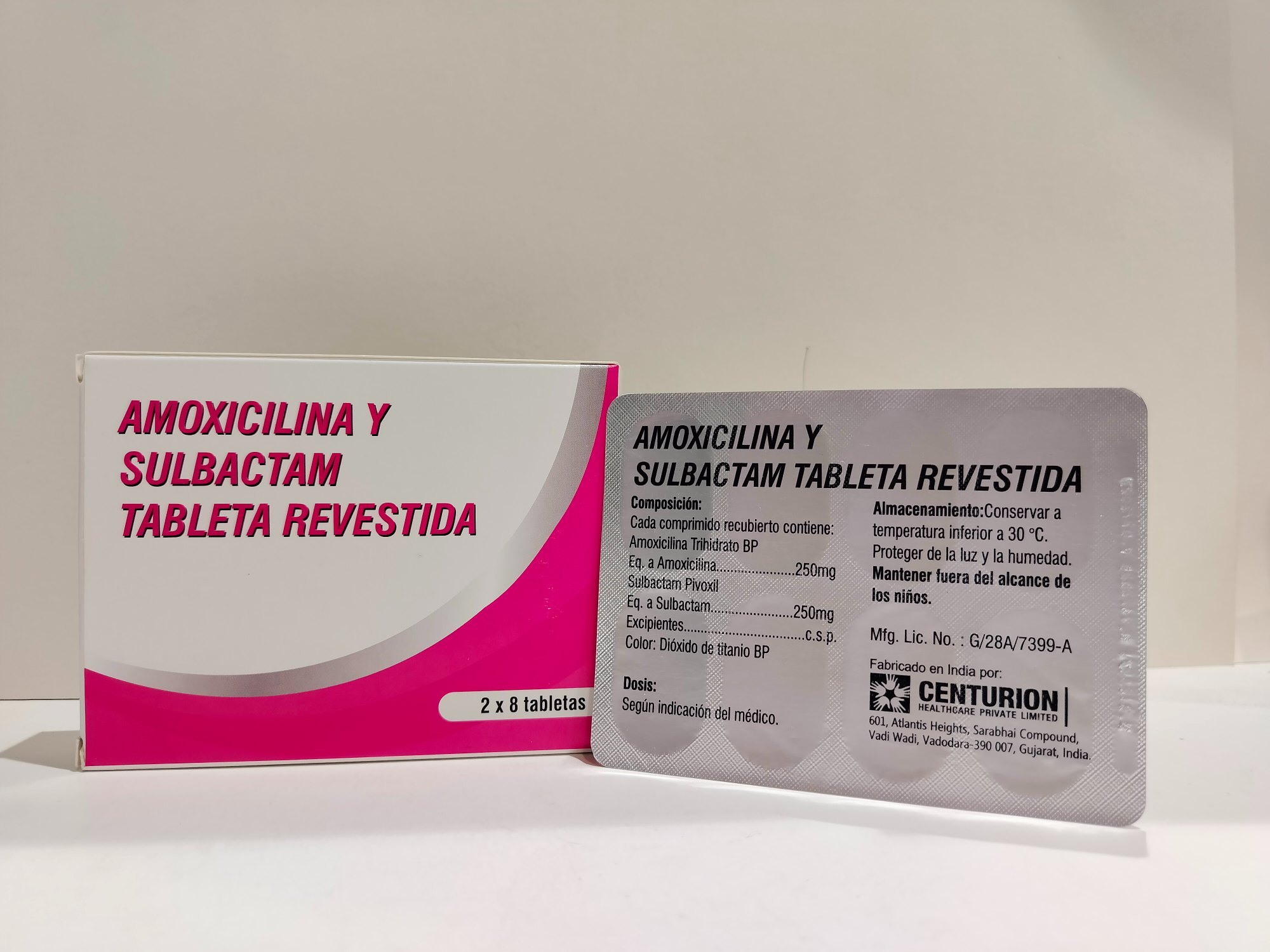 AMOXICILINA CON SULBACTAM TB